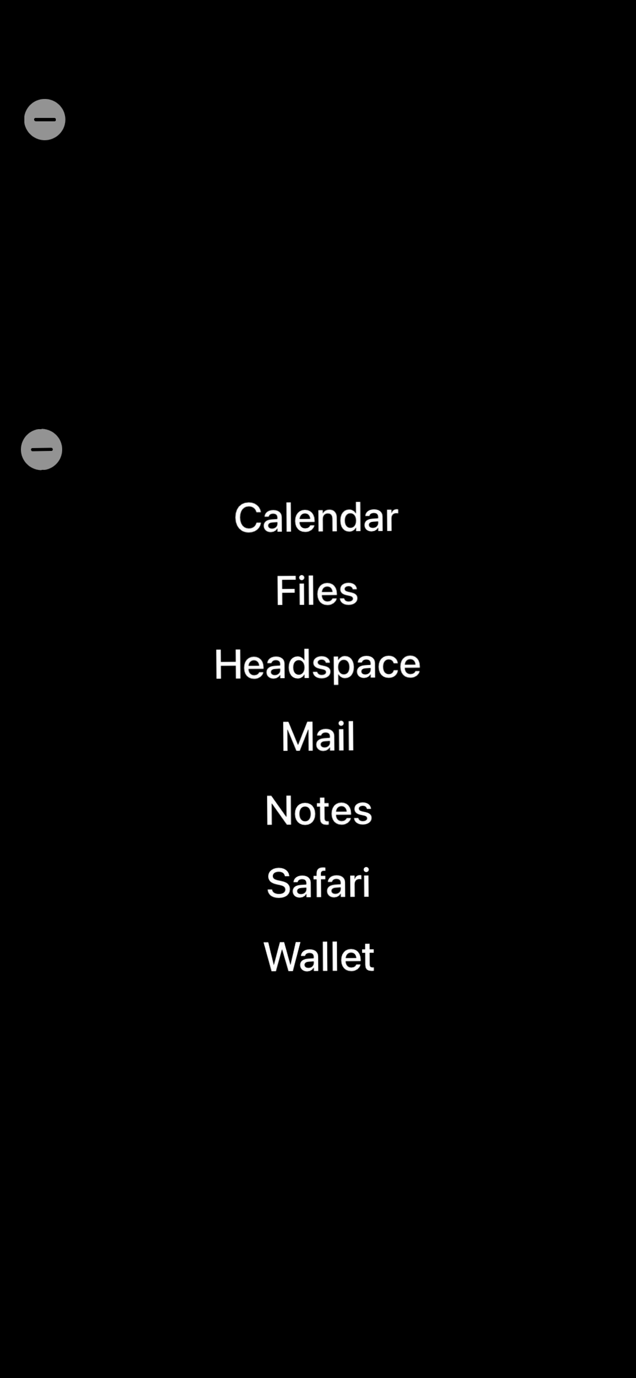 Smile App Launcher widget on the iOS home screen